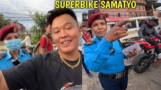 SUPERBIKE SAMATYO GHUMNA JADA🤣  CBR 600RR  chhiringvlogs7156 [upl. by Alpert]