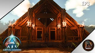 ARK Survival Ascended Building My Modern House Modded EP3 [upl. by Roswald]