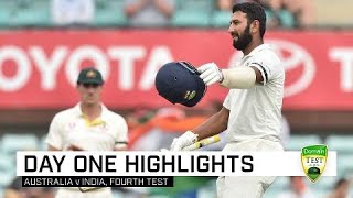 Pujara century puts India in box seat  Fourth Domain Test [upl. by Cullie]