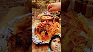 outdoorcooking chicken roast recipe youtubeshorts legpiece asmr viralshortsasmreatingshow [upl. by Nnalyrehs]