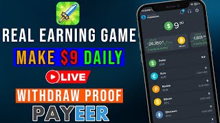 Live Withdraw Proof  Make 9 Dollar Daily With This Earning Game [upl. by Acireh66]