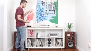 DIY Media  Record Console  Ikea Hack  Kallax Bookcase [upl. by Patsy]