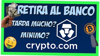 ✔️Aprende cómo SACAR DINERO de CRYPTOCOM a tu cuenta BANCARIA💰¿Retiro mínimo Tutorial FÁCIL APP⭐ [upl. by Earahc]