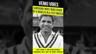 Shocking Most Runs Given By A Bowler In A Test Match shorts venkivibes interestingfacts cricket [upl. by Nessi]