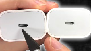 CUIDADO‼️ cargador APPLE FAKE vs Original 20W  REVISIÓN TOTAL 2024 [upl. by Oicnedif]