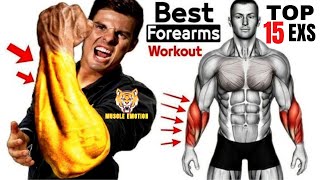 15 BEST Exercises for Bigger Forearms Workout [upl. by Bruner]