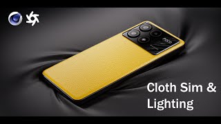 Octane  C4D  Leather Cloth Sim  Lighting Setup Tutorial [upl. by Hplodur]