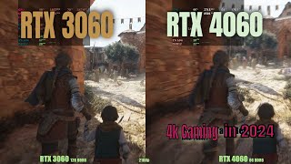 RTX 3060 vs RTX 4060 4k gaming [upl. by Casar]