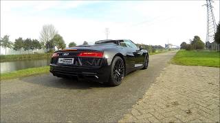 Audi R8 Spyder 52 FSI V10 540pk  620pk JDEngineering [upl. by Benedick]