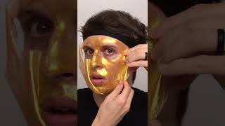 Gold PeelOff Mask ASMR [upl. by Akyre]