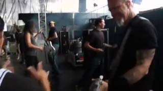 Metallica EXCLUSIVE BACKSTAGE and walking to the stage Official Sonisphere 2009 [upl. by Hahnert]