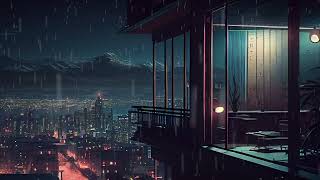 Chill out to lofi beats and the sound of rain on the rooftop after a long day 🌌 beats to chillrelax [upl. by Ataymik]