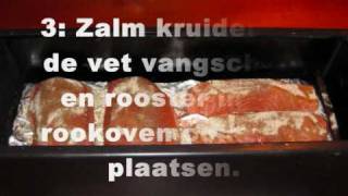 zalm roken met STOVEMAN rookoven compact [upl. by Revilo749]