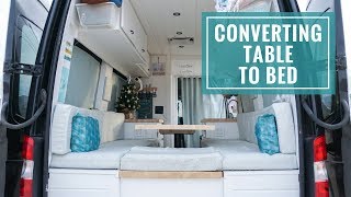 Van Bed Ideas Sprinter Van Bed Conversion [upl. by Prichard]