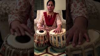 How to play a Tabla BolNote TA or NA on a twin hand drums called TABLA amp DAGGA [upl. by Reyotal]