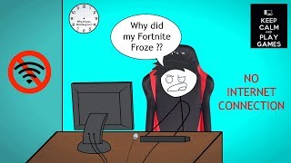 What it feels like to Lose Internet while Playing Fortnite [upl. by Limaa]