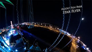 Allou Fun Park Star Flyer Night [upl. by Ellertal]