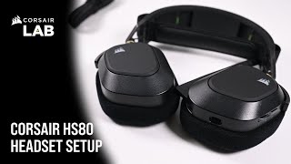 CORSAIR HS80 RGB Wireless Gaming Headset  Headband Adjustment and Earpad Replacement Guide [upl. by Marv]