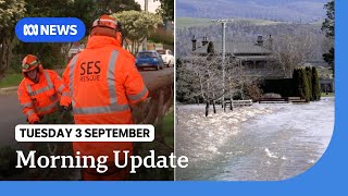 Major flooding in Tasmania  thousands still without power in Victoria  ABC News [upl. by Aedni]