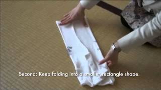 Fold short sleeved tshirts using The KonMari Method [upl. by Netsoj754]