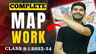 Complete Map Work for Class 9th  Secure your 5 Marks in 38 min  Class 9th SST 202324 [upl. by Tonia3]