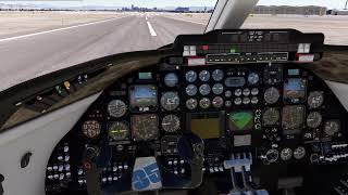 ASMR  LEARJET 35A  KAEG to KVGT [upl. by Amle565]