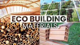 10 EcoFriendly Building Materials  Sustainable Design [upl. by Charlena]