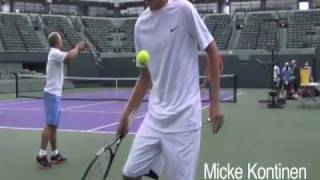 Next Gen Micke Kontinen Tennis Trick Shot Wilson Tennis Were Next [upl. by Leiand]