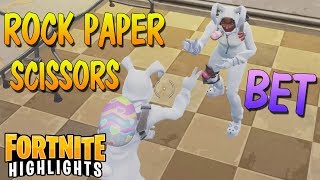 ROCK PAPER SCISSORS BET  Fortnite Daily Highlights 45  Best Win Moments  DayClip [upl. by Anitsud163]