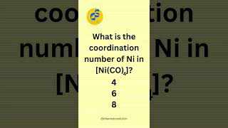 Coordination number  Inorganic Chemistry  Complexes  Ligands chemistry inorganicchemistry [upl. by Edea]
