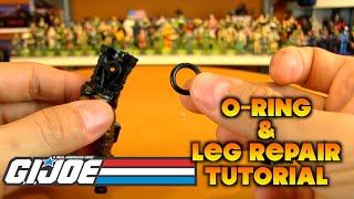 GI Joe ORing amp Leg Repair Tutorial [upl. by Lertnek751]