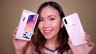 SAMSUNG GALAXY A50 UNBOXING amp REVIEW [upl. by Mccord]