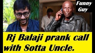 Cross Talk Rj Balaji Prank call with Sotta Uncle Funny Latest [upl. by Lynea]