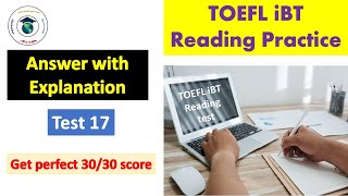 TOEFL Reading Practice  Answer with Explanation  Test 17 [upl. by Aloisia]