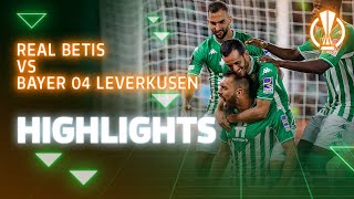 Resumen del partido Real BetisBayer 04 Leverkusen 11  HIGHLIGHTS  UEFA Europa League [upl. by Ycnej]