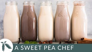 How to Make Coffee Creamer  5 Easy Flavors  A Sweet Pea Chef [upl. by Elbart]