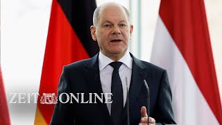 Olaf Scholz quotIm Angriffsfall werden wir jeden Zentimeter des NatoTerritoriums verteidigenquot [upl. by Ephrayim583]