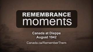 Remembrance Moments Canada Remembers the Dieppe Raid 15 second ad [upl. by Linell]