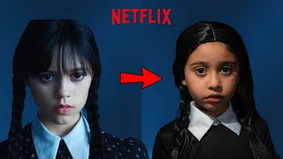 ELLE TRANSFORMS INTO WEDNESDAY VIRAL NETFLIX SHOW [upl. by Botti]