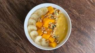 Mango Banana Smoothie  Healthy Smoothie Bowl Recipe  Breakfast Smoothie  Selus Recipes [upl. by Annahsohs]