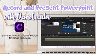 How to Record Yourself Presenting a PowerPoint Presentation with DemoCreator [upl. by Roshan]