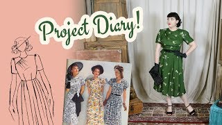 Making a 1940s Style Rayon Dress  Summer Sewing 2019 [upl. by Bastian]