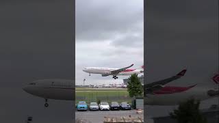 Heavy Arrivals at Heathrow Airport ✨ aviation plane planespotting heathrow [upl. by Eceirtal]