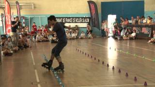 Championnat de France de roller slalom  Classic  Romain Lebois [upl. by Whang]