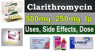 clarithromycin 500 mg 250 mg tablet uses in hindi  klaricid clarigard 500 uses side effects [upl. by Ihteerp]