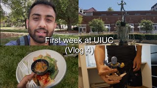 First week as a PhD student at the University of Illinois UrbanaChampaign UIUC  Vlog 4 [upl. by Solim]