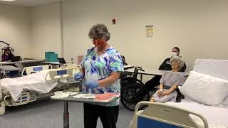 CNA Skills  7  Brush the Resident’s Dentures [upl. by Kaila]