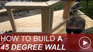 How to Frame a 45 Degree Angle Wall [upl. by Zeus]