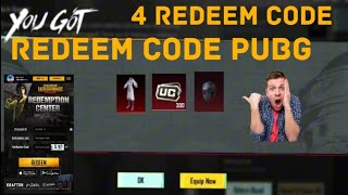 REDEEM CODE PUBG MOBILE  WORKING AND WITH PROOF  TODAY 2024 [upl. by Rehpatsirhc]