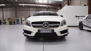 MercedesBenz A45 AMG  Standard vs Turbosmart BlowOff Valve [upl. by Xirdnek]